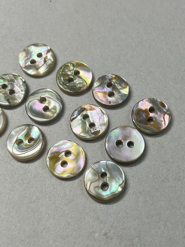 Abalone shell buttons hole - abalone, 2